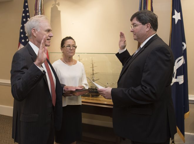 Spencer Sworn in as 76th Secretary of the Navy