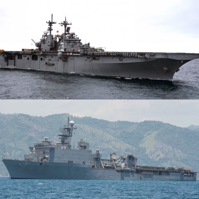 USS Kearsarge, USS Oak Hill Leave Thursday for Hurricane Harvey Relief Operation