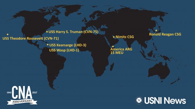 USNI News-CNA Fleet and Marine Tracker: Oct. 16, 2017