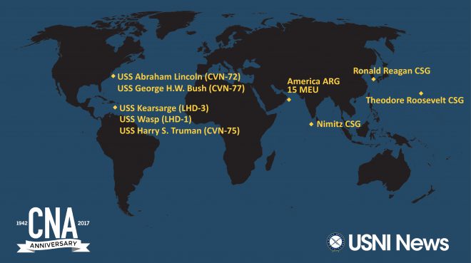 USNI News-CNA Fleet and Marine Tracker: Oct. 26, 2017