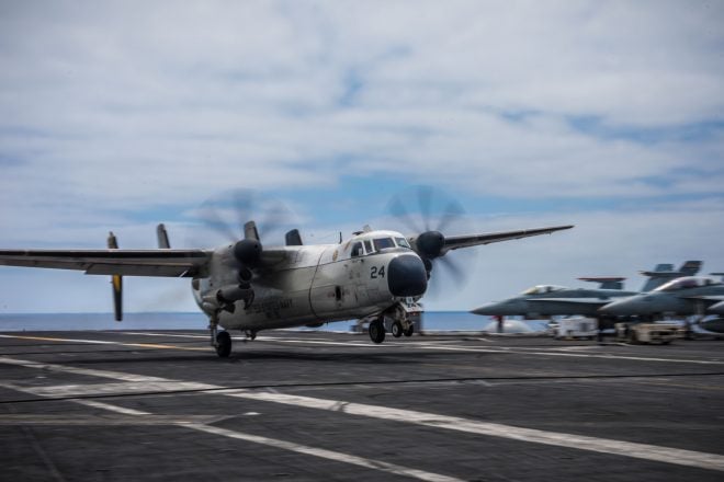 Navy Recovers C-2A from Fatal 2017 Crash from 3 Miles Underwater