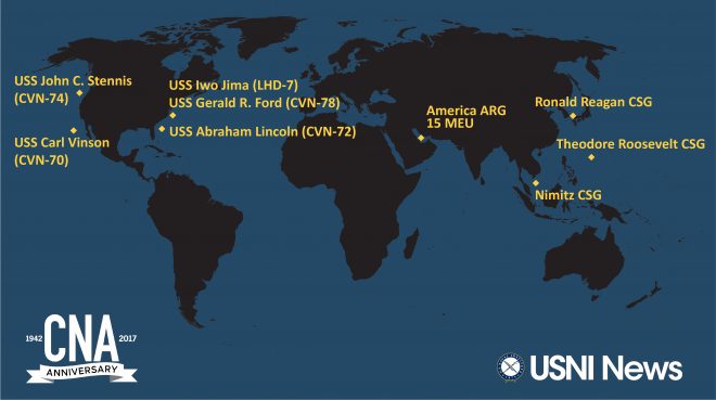 USNI News-CNA Fleet and Marine Tracker: Nov. 6, 2017