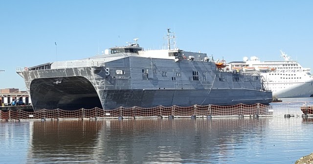 Ninth Expeditionary Fast Transport, USNS City of Bismarck, Delivers to Navy