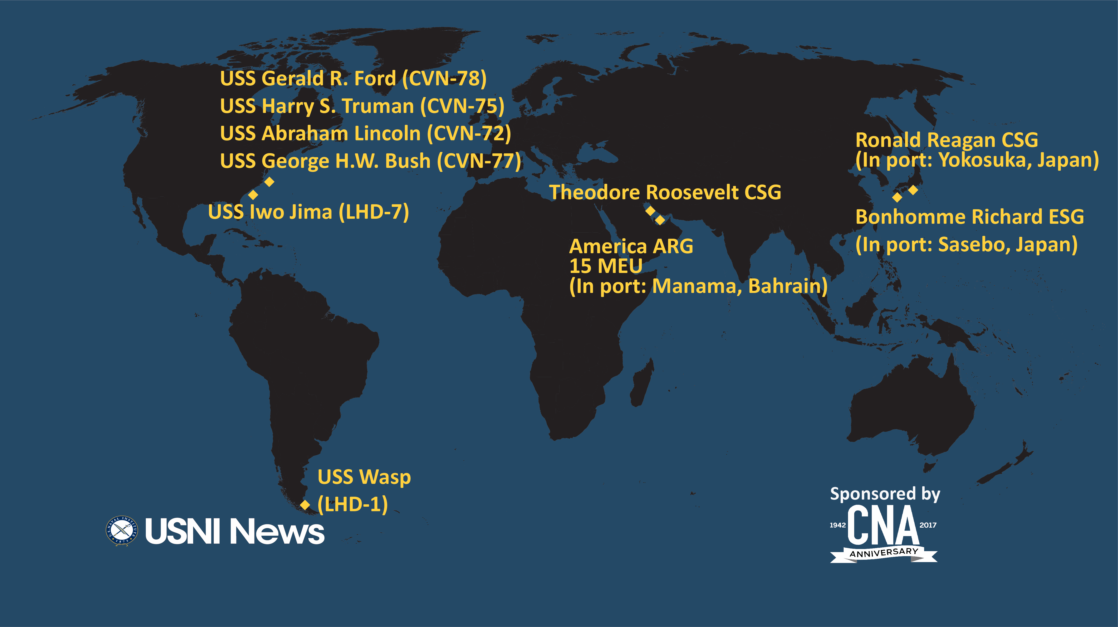 Usni News Fleet And Marine Tracker Dec 11 2017 