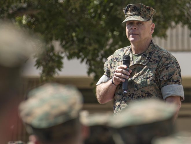 Neller: Marine Corps Needs Budget Stability for Efficient Multiyear Deals, Recruiting
