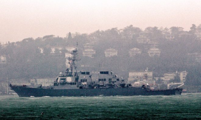 USS Ross Exits Black Sea After Two Week Cruise