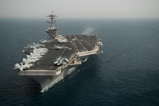 Theodore Roosevelt Carrier Strike Group Leaves Middle East for Pacific
