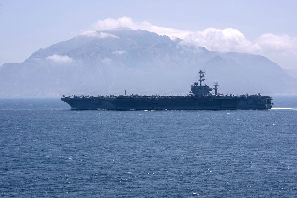 Carrier USS Harry S. Truman Operating in the Atlantic as Russian ...