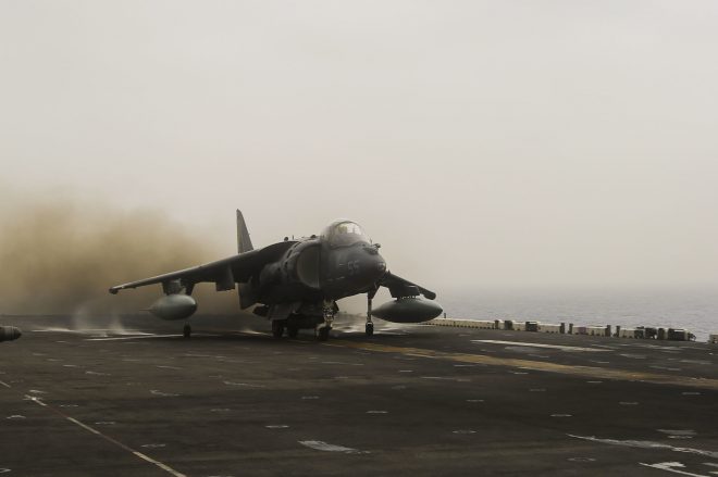 Marine AV-8B Harrier Crashes in Djibouti, Pilot in Stable Condition ...