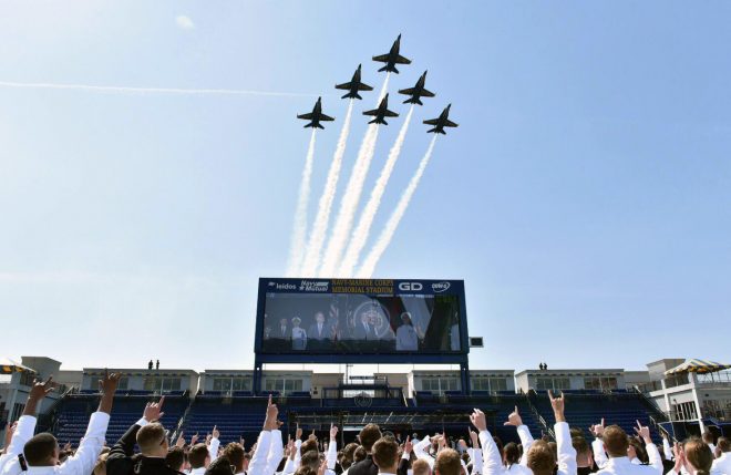 Trump Tells US Naval Academy Class Of 2018: Dominate The Sea