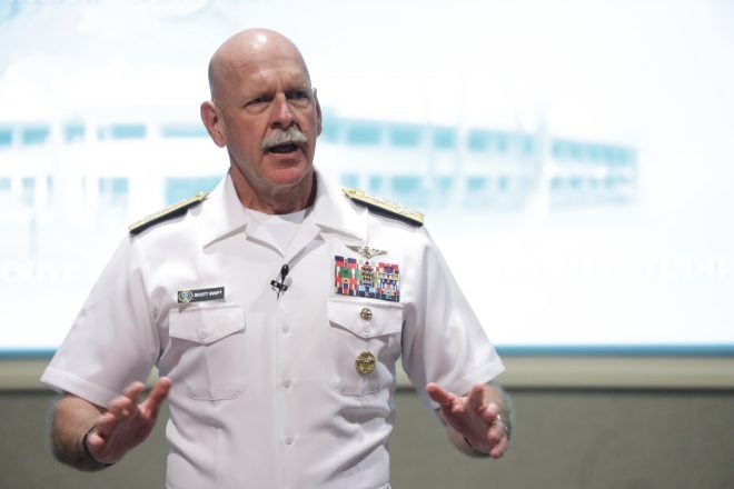 Swift Calls for Navy Readiness Improvements Before Fleet Buildup in PACFLEET Retirement Speech