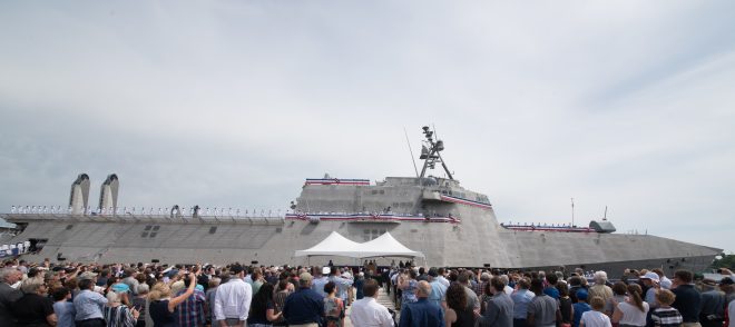 Video: Navy Commissions Littoral Combat Ship USS Manchester