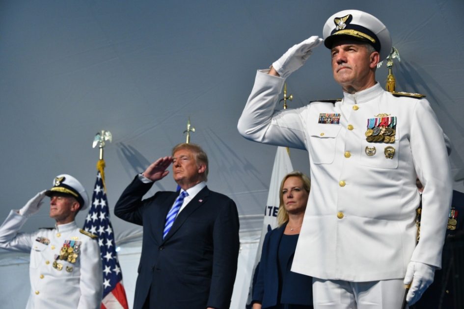 Trump Lauds Coast Guard Leaders During Commandant Change of Command ...