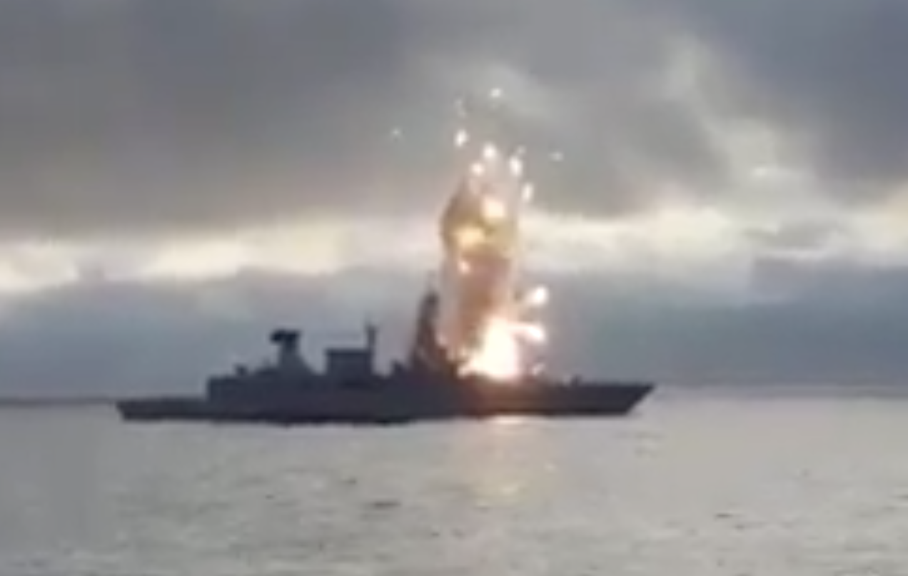 VIDEO: Missile Explodes Over German Frigate During Training Exercise --  USNI News