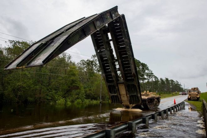 Marines at Camp Lejeune Rescue Nearby Civilians Threatened By Flooding