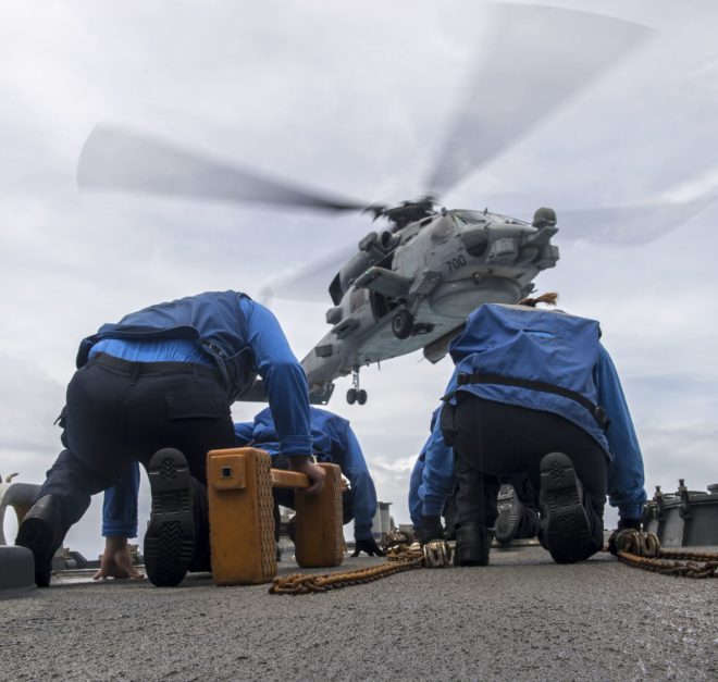 USS Ronald Reagan Resumes Flight Operations After Helicopter Crash; Some Injured Sailors Sent Ashore for Treatment
