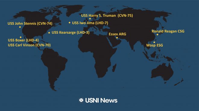 USNI News Fleet and Marine Tracker: Oct. 15, 2018