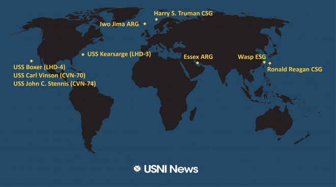 USNI News Fleet and Marine Tracker: Oct. 29, 2018