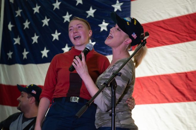 Dunford Brings USO Tour to Carrier Stennis in Persian Gulf