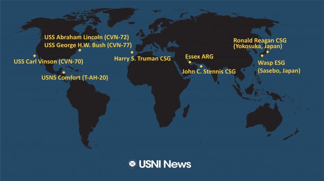 USNI News Fleet and Marine Tracker: Dec. 10, 2018