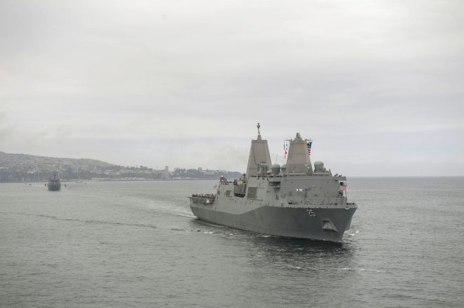 Navy Tests 'Littoral Combat Group' Concept That Pairs DDG, LPD in South America Deployment