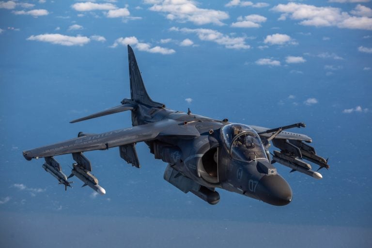 Marine Corps AV-8B Harrier Crashes Outside MCAS Cherry Point; Pilot ...