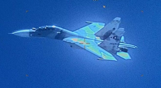 VIDEO: Venezuelan Fighter 'Aggressively Shadowed' U.S. EP-3E Over Caribbean