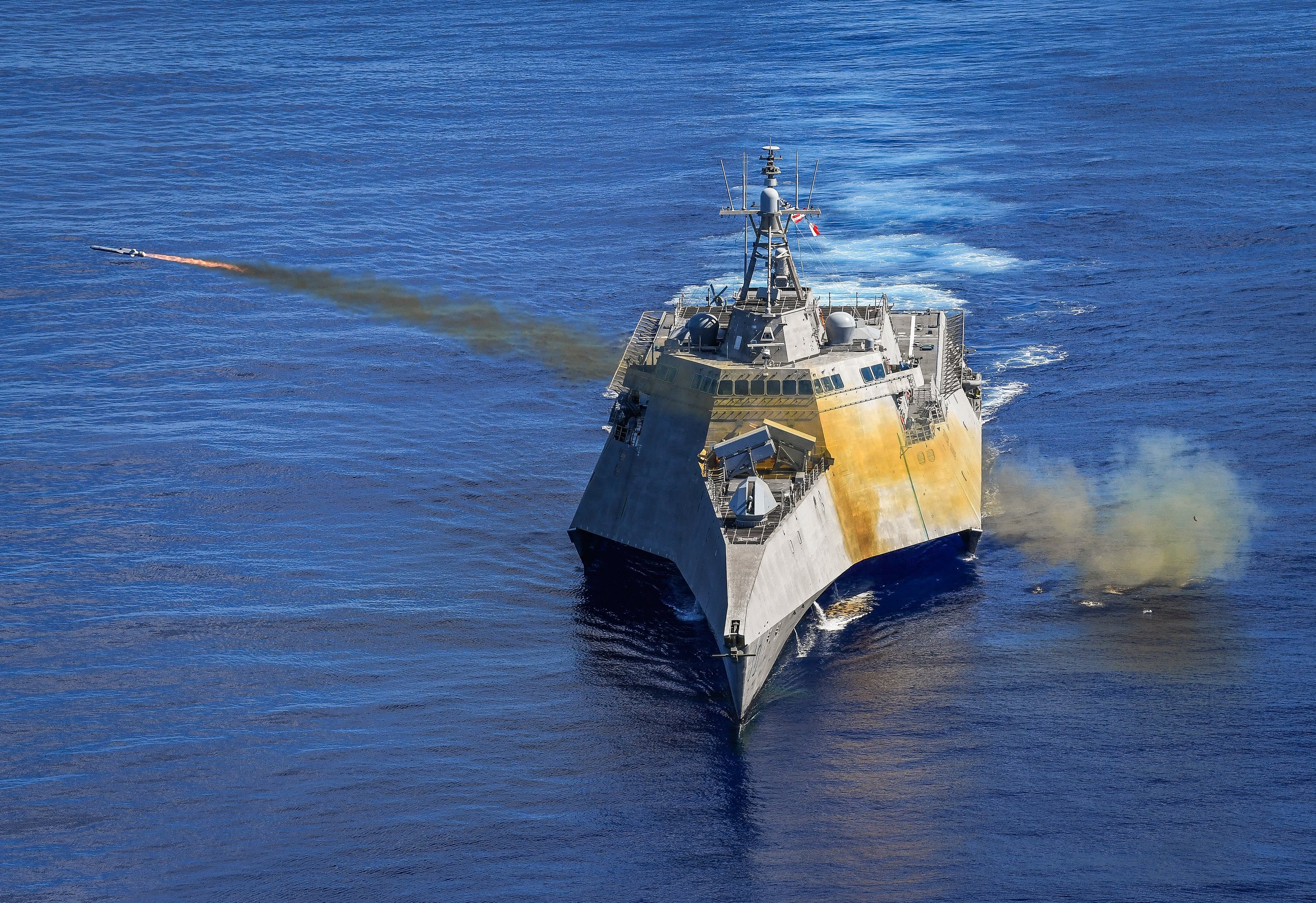 Video Navy Fires New Littoral Combat Ship Missile In Pacific Sinkex Usni News