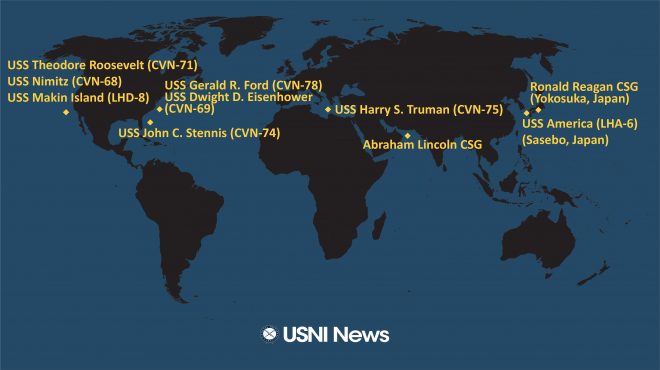 USNI News Fleet and Marine Tracker: Dec. 10, 2019