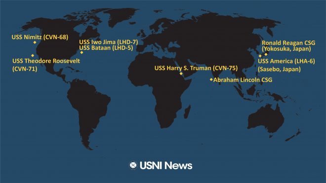 USNI News Fleet and Marine Tracker: Dec. 16, 2019
