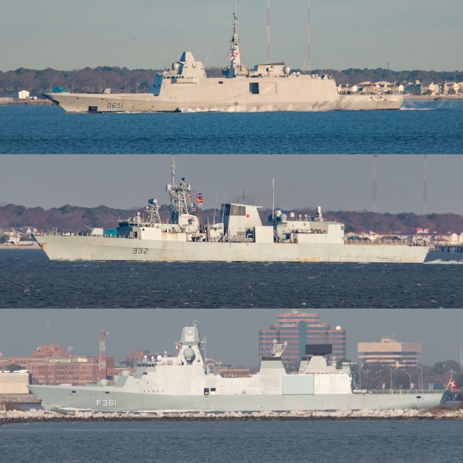 Three Allied Frigates Converge on East Coast Ahead of Eisenhower CSG Deployment