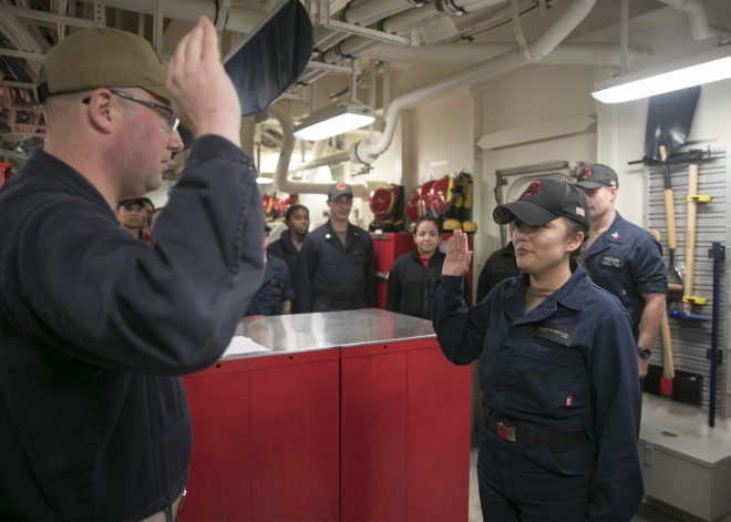 Navy Hits 2019 Enlisted Sailor Retention Targets