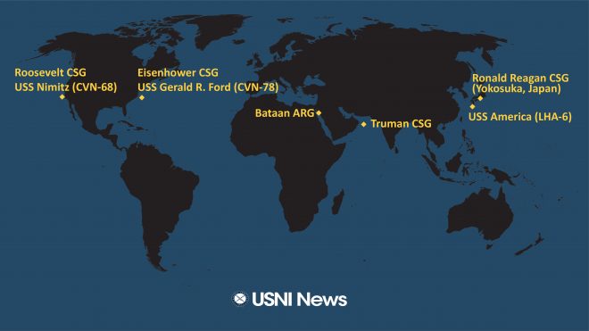 USNI News Fleet and Marine Tracker: Jan. 20, 2020