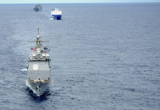 Cruiser USS Vella Gulf Returns to Norfolk After Suffering Damage in ...