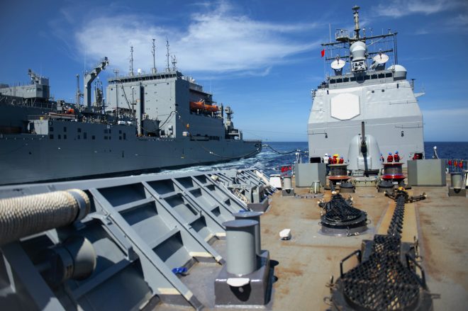 Guided-Missile Cruiser USS Vella Gulf Back Underway After Almost 2 Months of Repairs