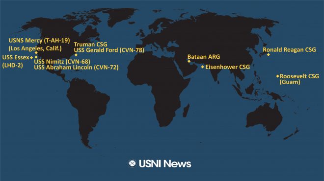 USNI News Fleet and Marine Tracker: May 11, 2020