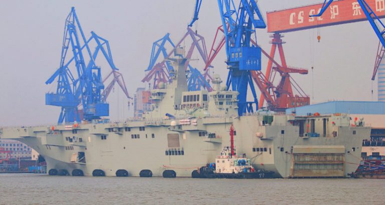 Chinese Type 075 Big Deck Amphib Preparing For Sea Trials Usni News