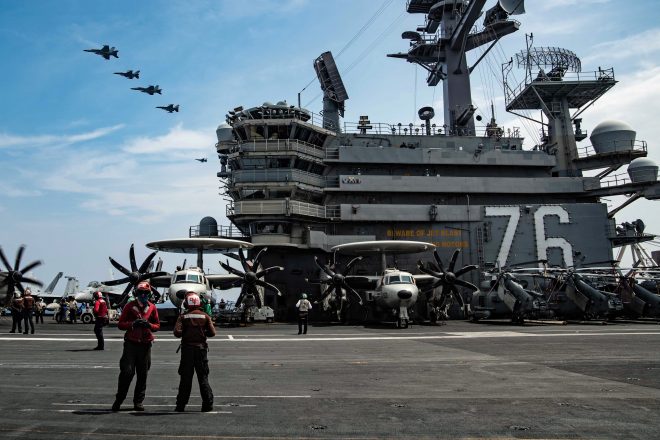 Ronald Reagan CSG Exercises With Land-Based Navy, Air Force Aircraft ...