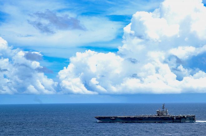 Carrier Reagan Back In South China Sea