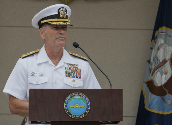 Vice Adm. Kitchener Takes Command of Naval Surface Forces as Vice Adm. Brown Retires