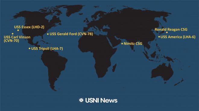 USNI News Fleet and Marine Tracker: Sept. 14, 2020