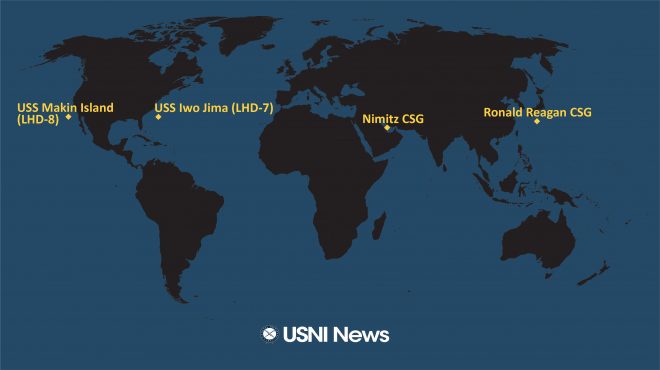 USNI News Fleet and Marine Tracker: Oct. 26, 2020