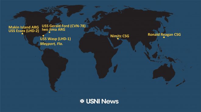 USNI News Fleet and Marine Tracker: Nov. 2, 2020