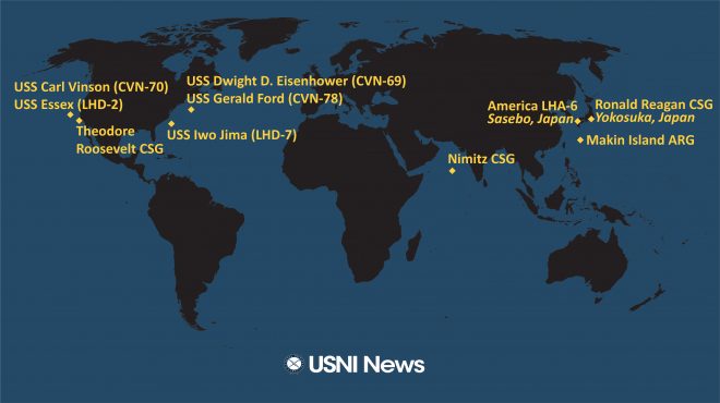 USNI News Fleet and Marine Tracker: Dec. 7, 2020