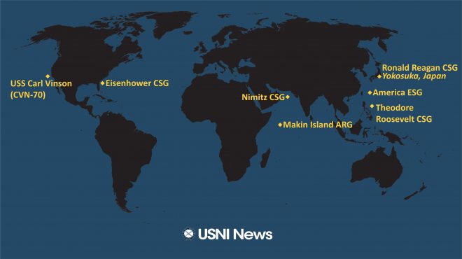 USNI News Fleet and Marine Tracker: Jan. 21, 2021