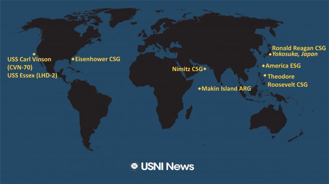 USNI News Fleet and Marine Tracker: Jan. 21, 2021