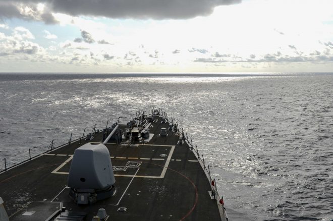 Destroyer USS Russell Performs South China Sea FONOP
