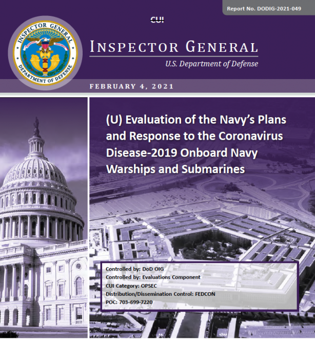 Defense Department Investigation into Navy COVID-19 Response
