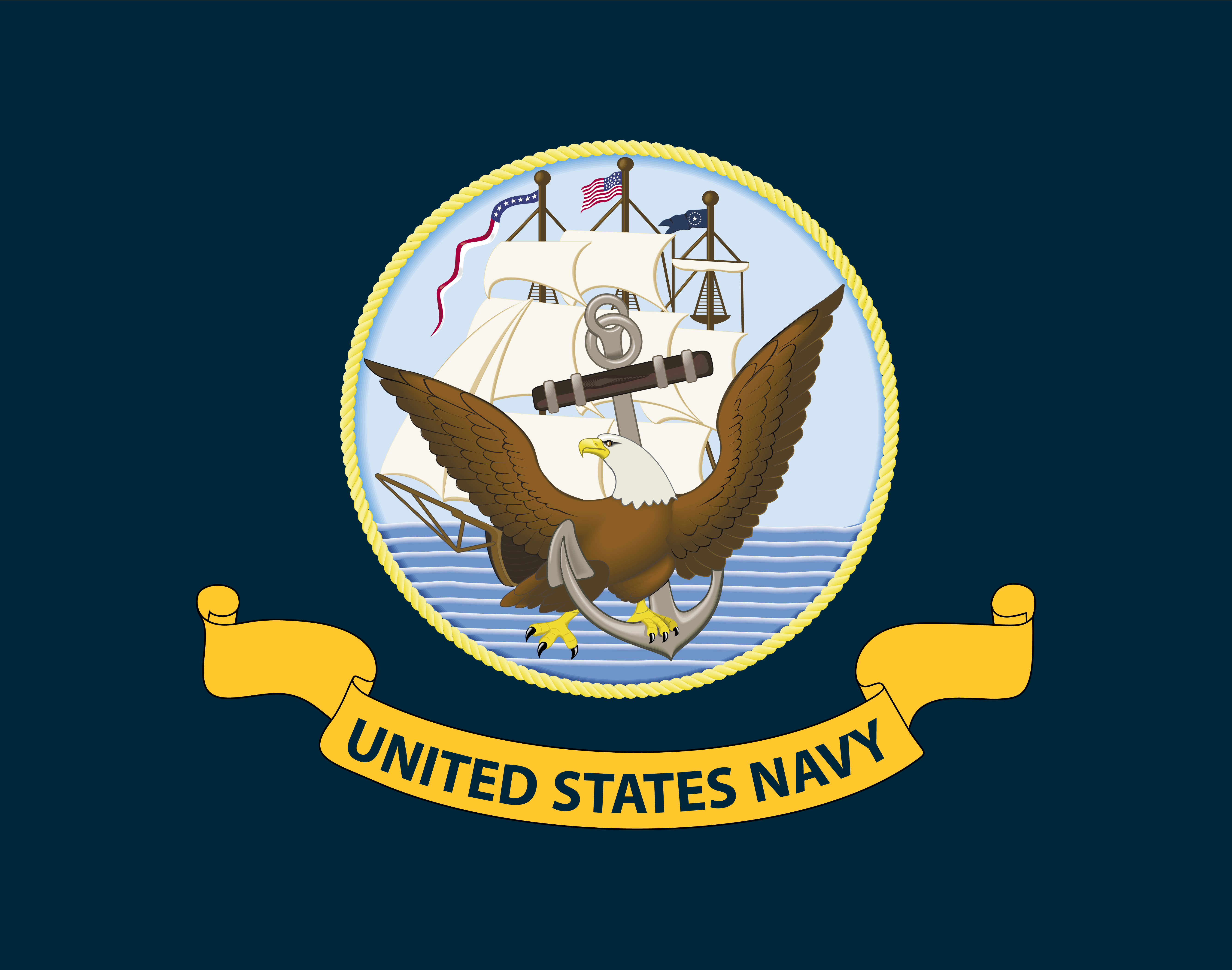 5' x 3' US Navy Chiefs Flag USA United States Naval American Military Banner
