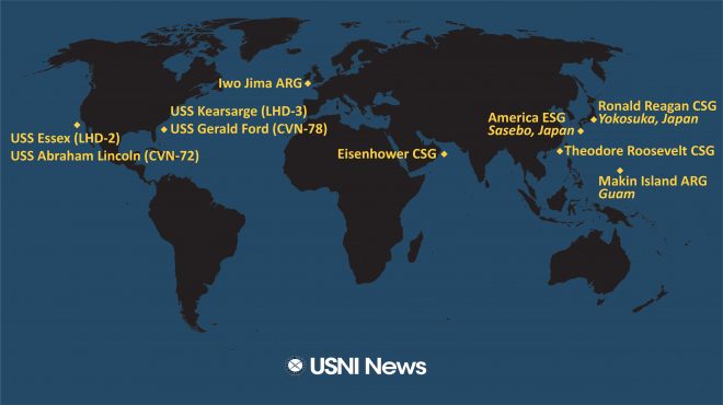 USNI News Fleet and Marine Tracker: April 19, 2021
